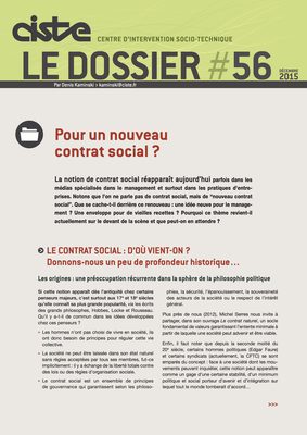  Pour un nouveau contrat social ? - Dossier 56 -Décembre 2015